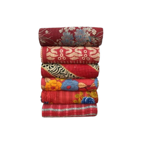 Floral Printed Indian Reversible Quilt