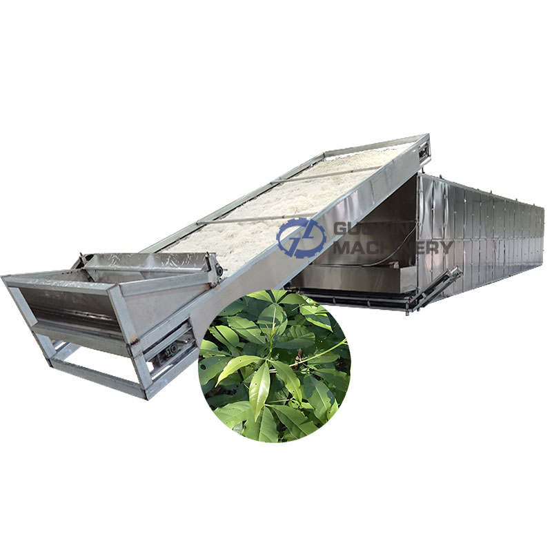 Herbs Mesh Belt Drying Machine Vanilla Mesh Belt Dryer Machine Herbal Leaves Dryer Machine