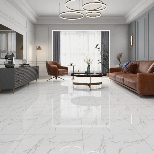 Polished Marble Floor Tiles