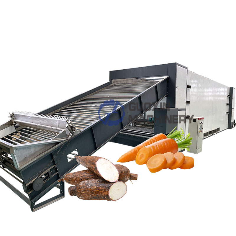 Vegetables Mesh Belt Dryer Machine Papaya Dryer Machine Sweet Potatoes Mesh Belt Drying Machine