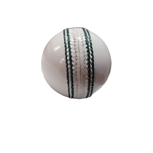 White Leather Cricket Ball