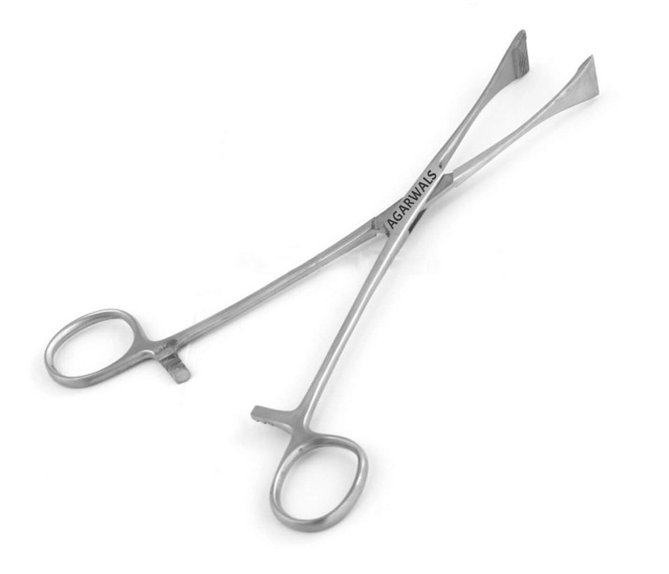 Agarwals Green Armytage Forceps 8" - Color: White