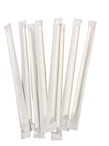 Biodegradable White Paper Straw