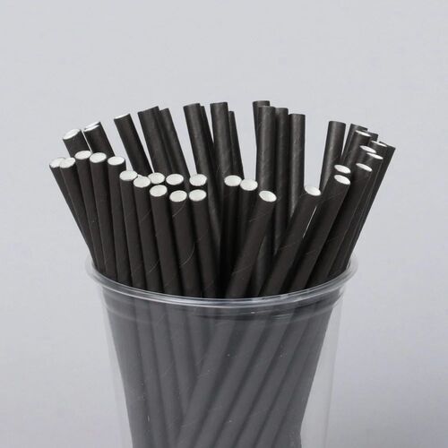 Black Color Paper Straws