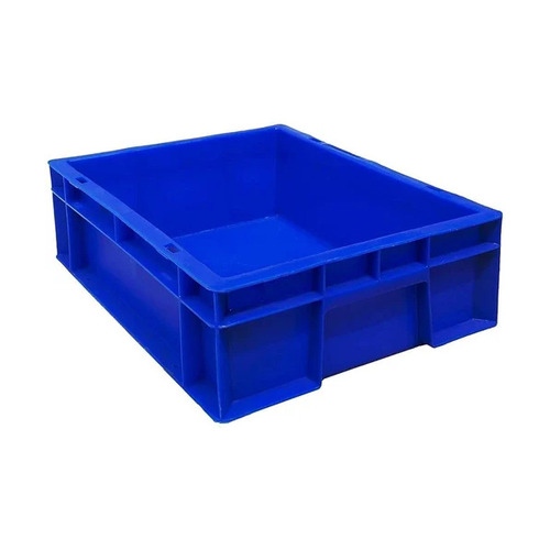 Blue HDPE Plastic Crate