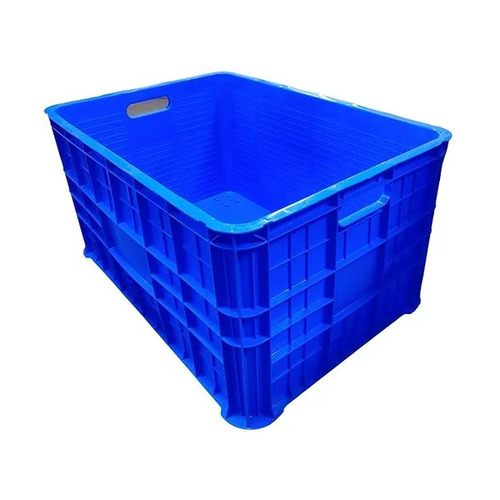 Blue Plastic Jumbo Crate