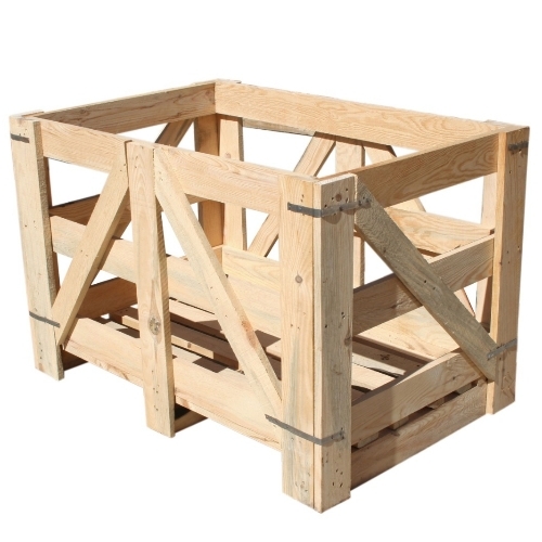 Brown Wooden Packaging Crate