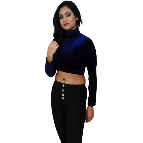 Full Sleeves Blue Top