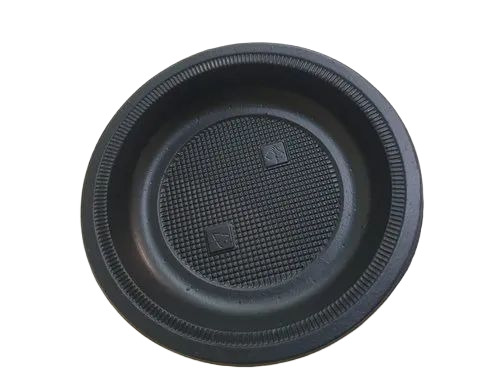 Black Biodegradable Plates