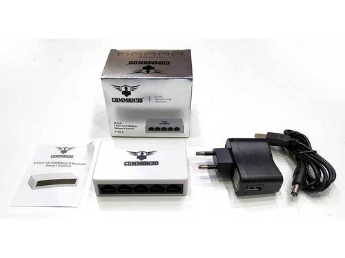 E100-5 Commando Scout E100 5Fe Unmanaged Switch - Port: 5