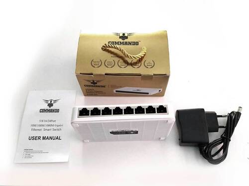 E100-8G COMMANDO Scout E100 8GE Unmanaged Switch