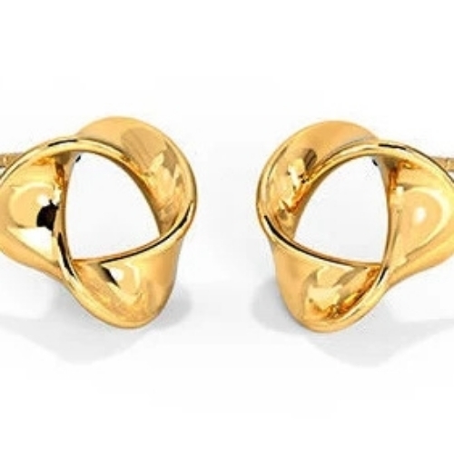 Gold Earring Set - Color: Golden