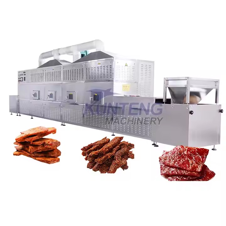Multifunctional Food Microwave Tunnel Conveyor Drying Machine Microwave Sterilize Drying Machine - Dimension (L*W*H): 10960*1500*2200 Millimeter (Mm)