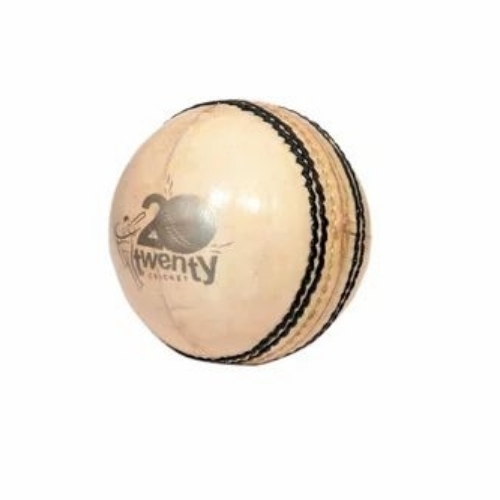 White Leather Cricket Ball