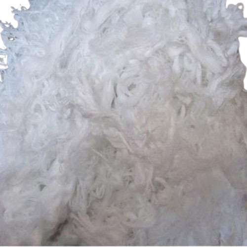 White Polyester Yarn Waste - Material: .