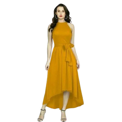 Ladies Plain One Piece Dress