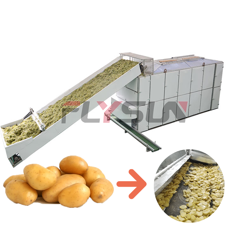 Automatic Potato Washing Peeling and Drying Production Line