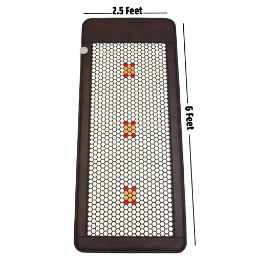 Heating Mat with 12 Photon Solitaire LEDs 2.5 x 6 Feet Massager