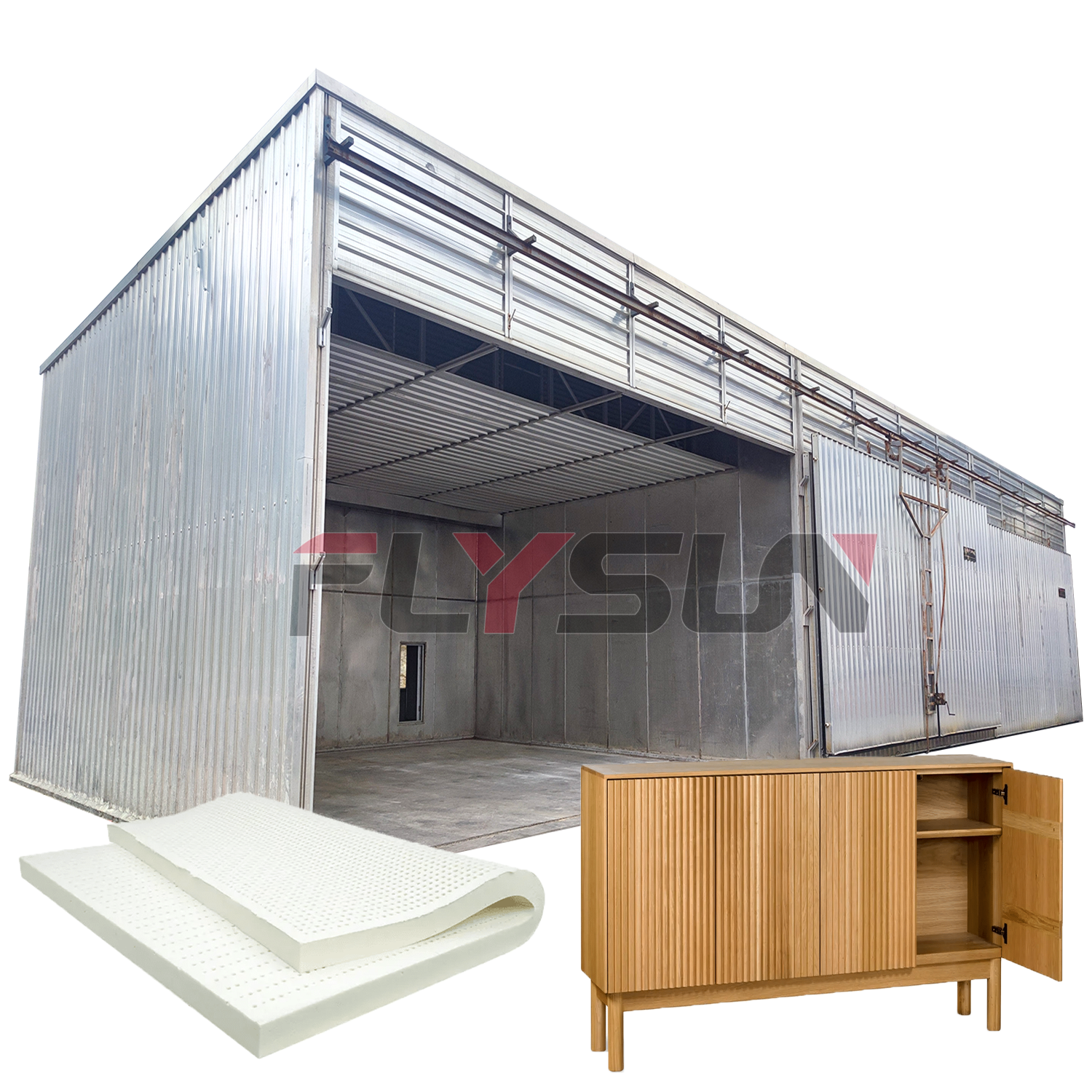 Large Commercial Drying Warehouse Wooden Furniture Drying And Sterilization Equipment Rubber Product Drying Kiln