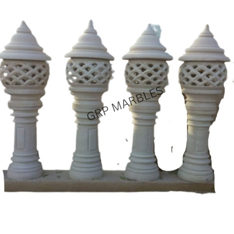 Marble Jali Pillar Lamp