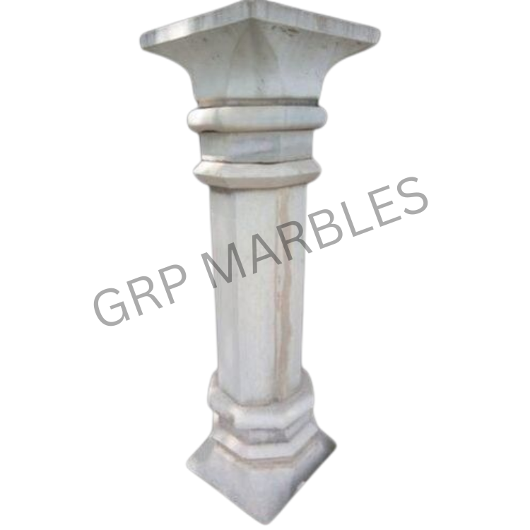 Round Polished Marble Column