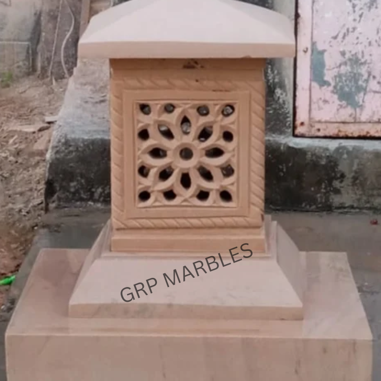 Sandstone Jali Lamp