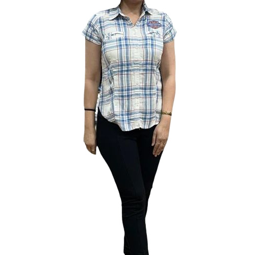 Women Cotton Check Shirt