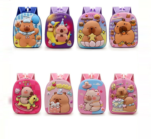 2025 New Capybara Backpack For Kids Cute Cartoon Mini Backpack