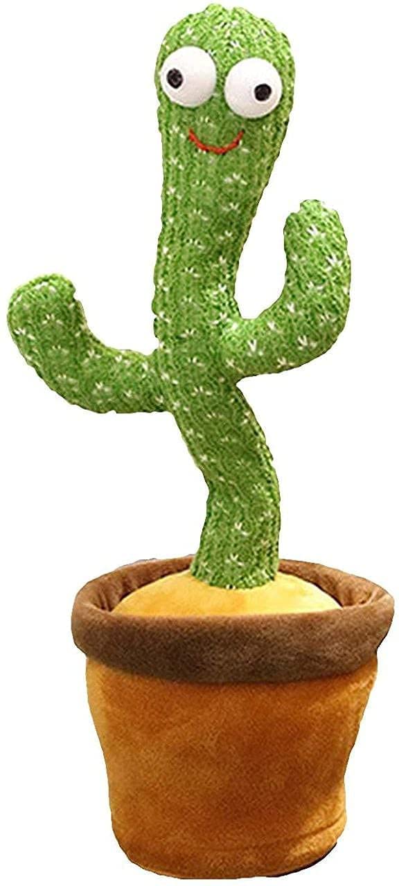 Dancing Cactus Talking Plush Toy - Age Group: 0-4
