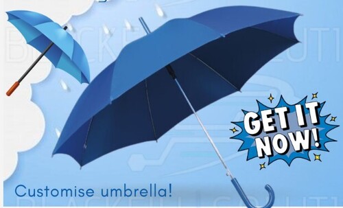 Foldable Umbrella - Color: Blue