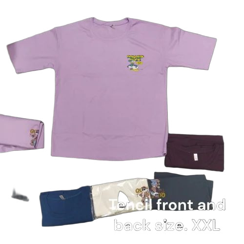 Ladies Printed Cotton T Shirt
