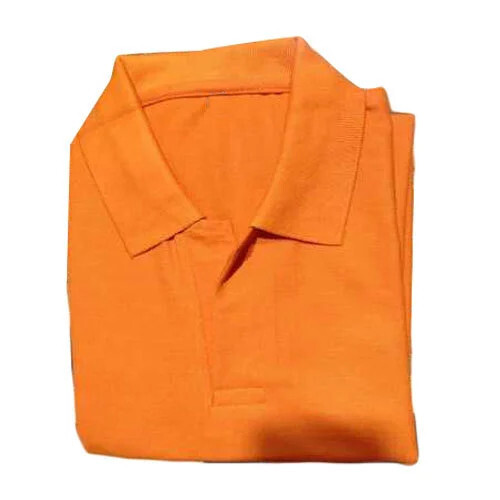 Mens Orange Polo T-Shirt