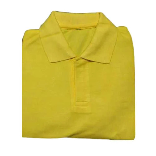Mens Yellow Polo T-Shirt