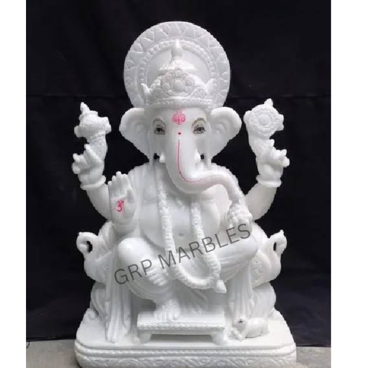 White Marble Ganesh Murti - Feature: Eco-Friendly