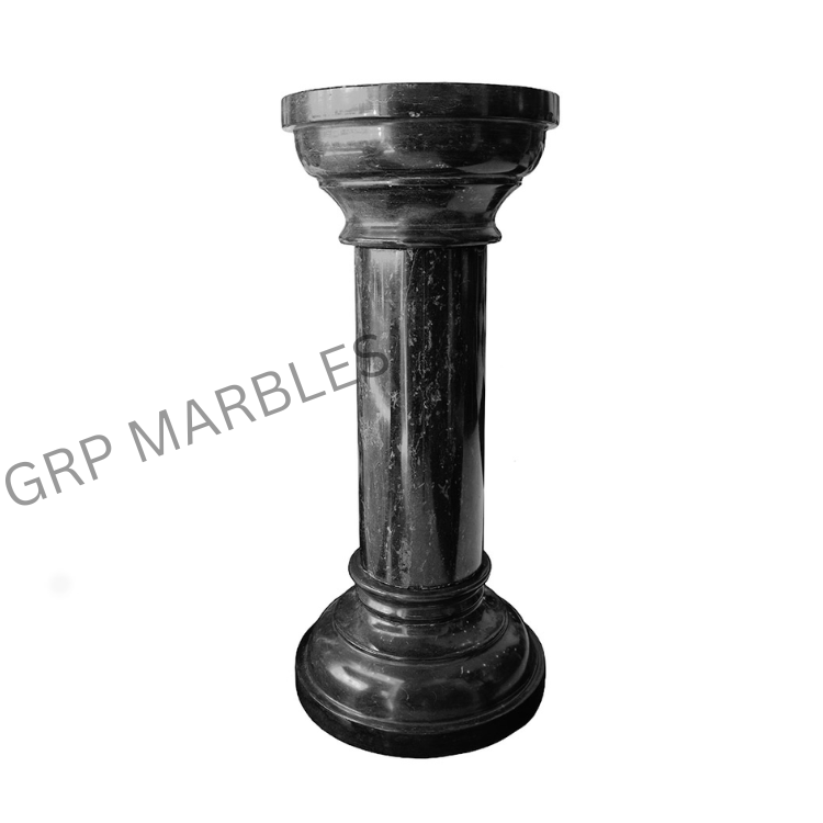Black Marble Pedestal
