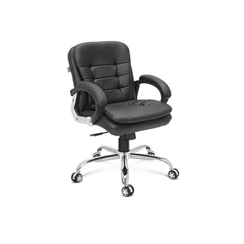 Fixed Arms Leather Office Chair
