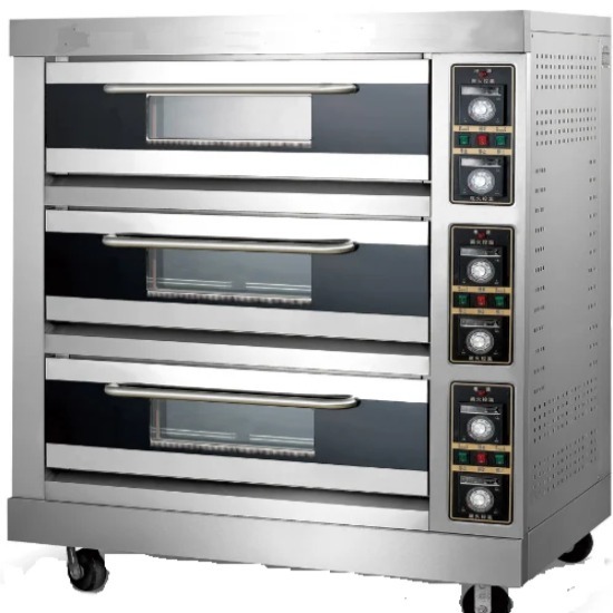 Gas 3 Deck 9 Trays Oven
