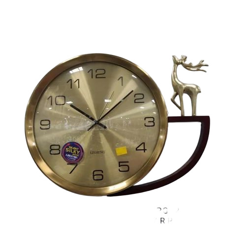 Golden Decorative Wall Clock