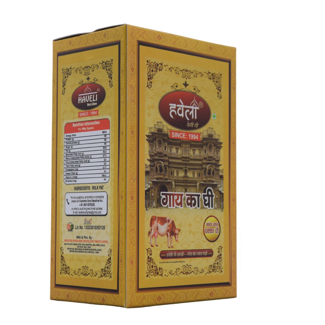 Haveli Cow Ghee 1 Ltr - Age Group: Baby