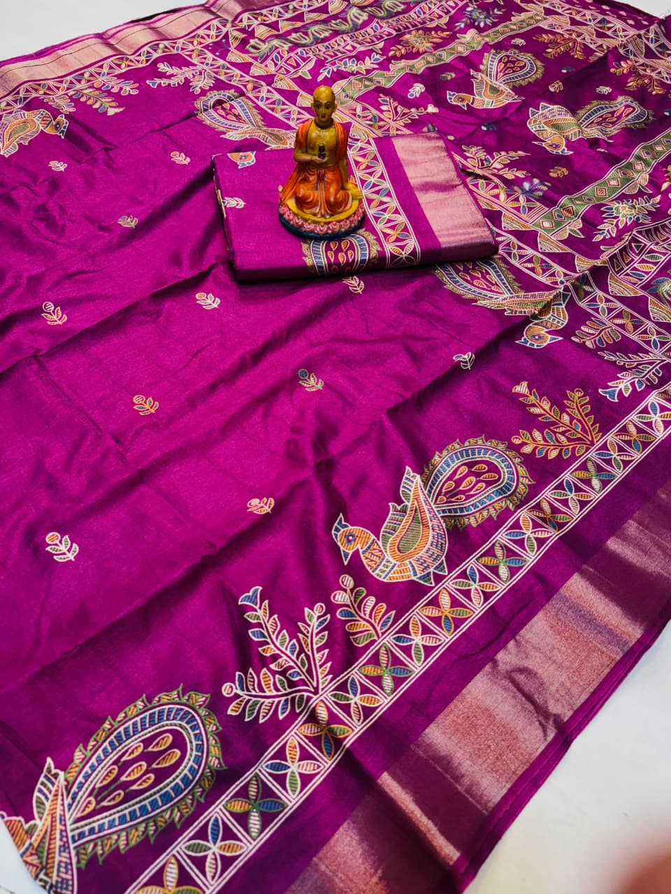 Motka Slub Silk Saree