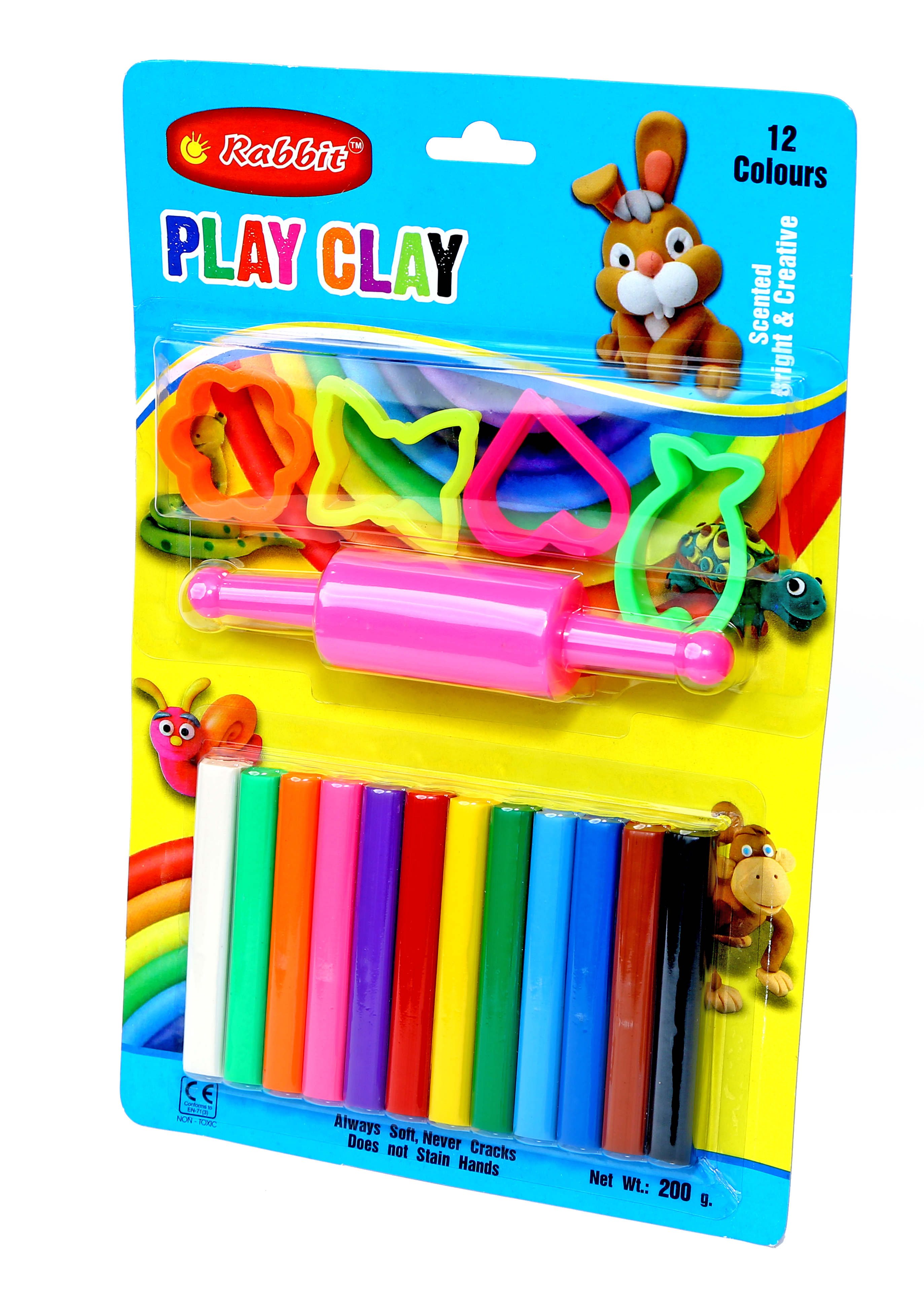 Play Clay 12 Color Blister Card