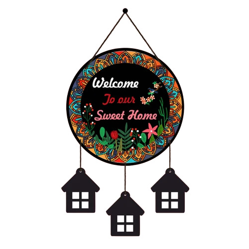 Wooden Sweet Home Wall Hanging