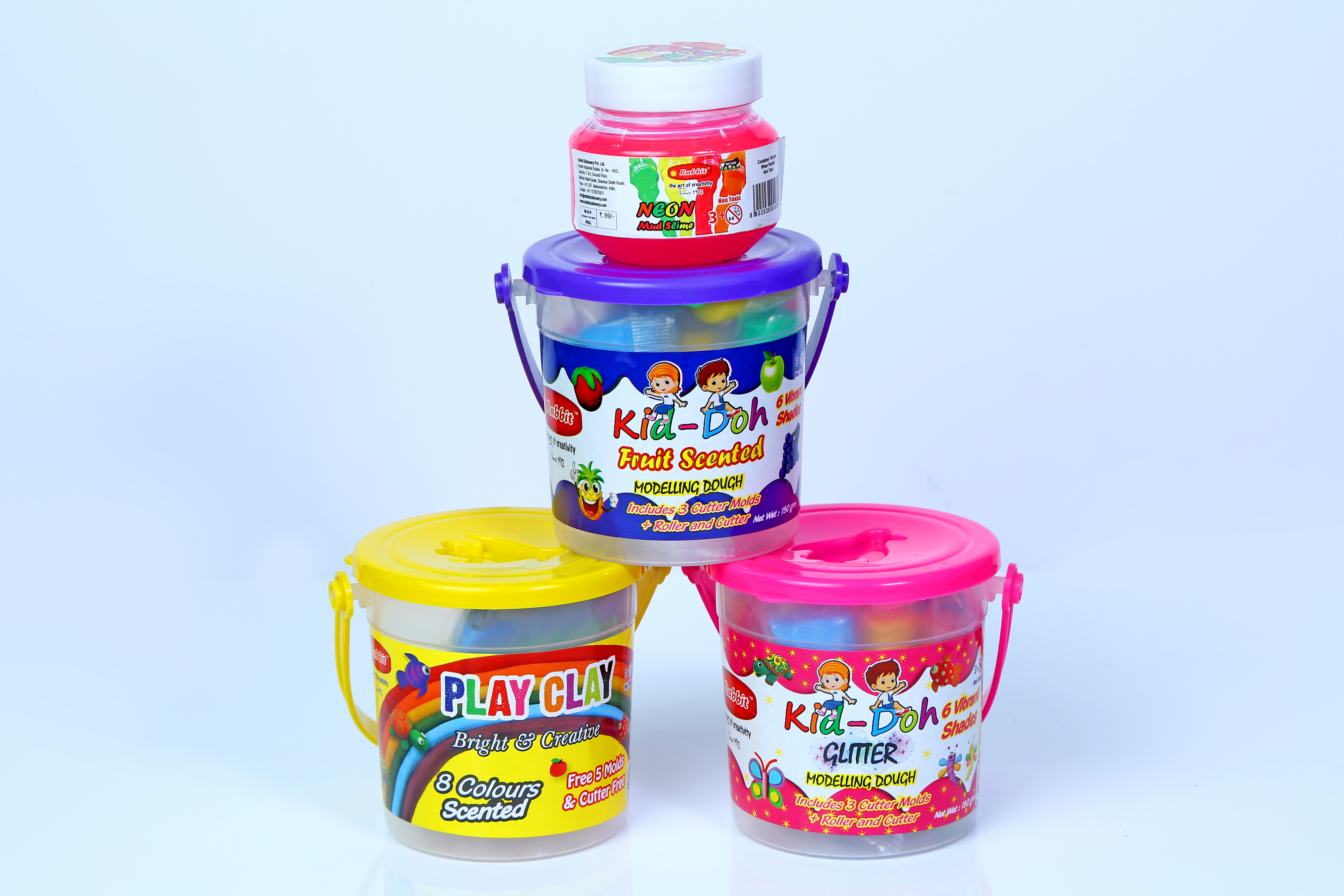 100Gm Play Clay 8 Color Container