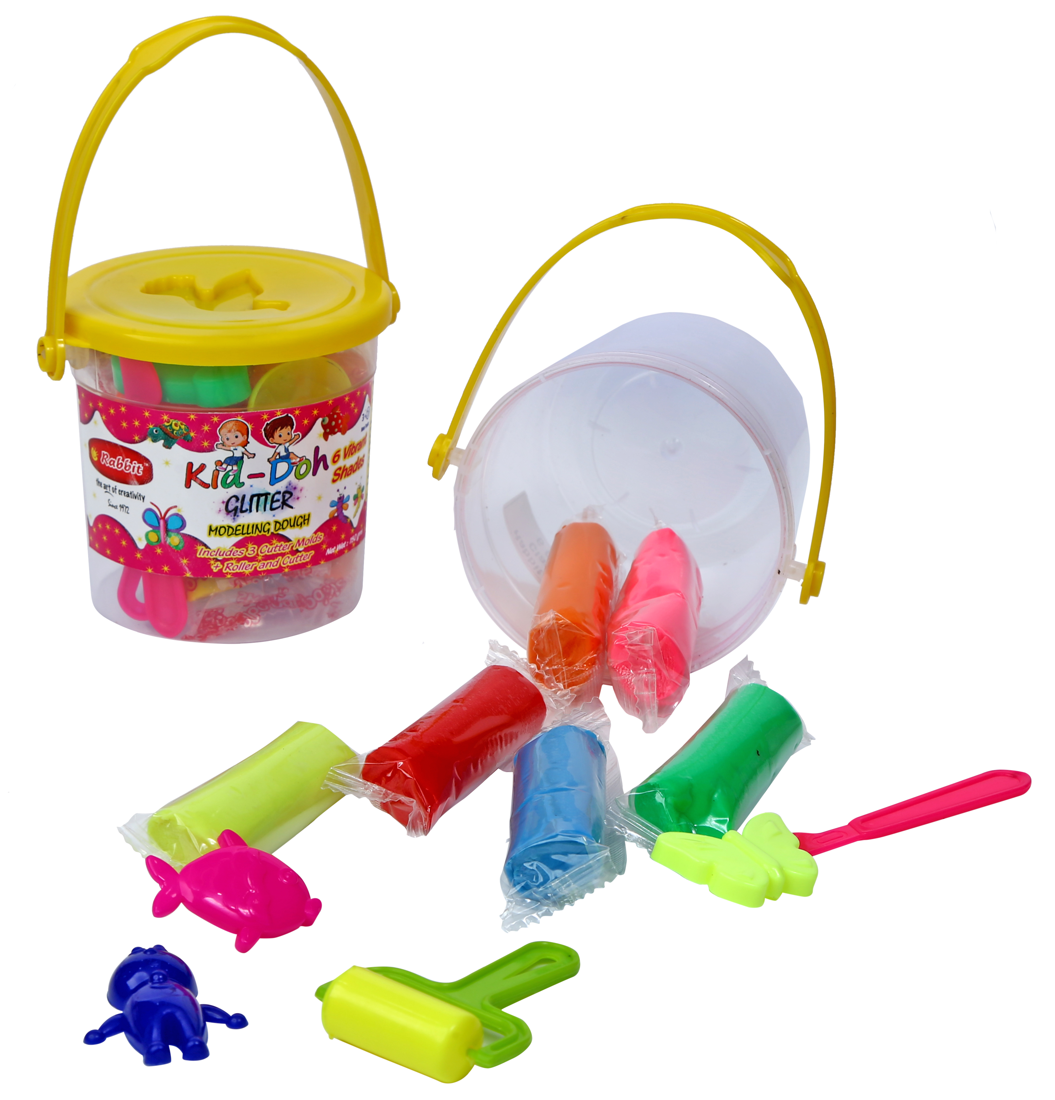 150GM Kid-Doh Glitter Modeling Dough 25GM X 6