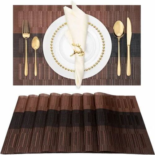 Brown Dining Table Mat Set