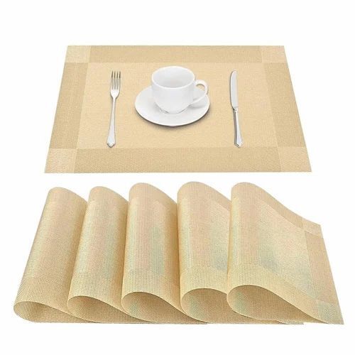 Golden Dining Table Mat Set