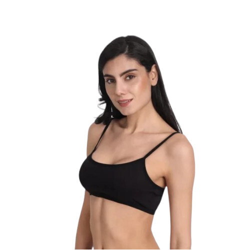 Ladies Black Lycra Cotton Padded Bra