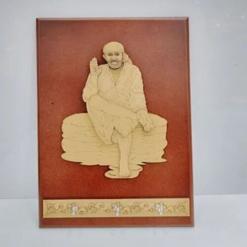 Sai Baba Wooden Key Holder