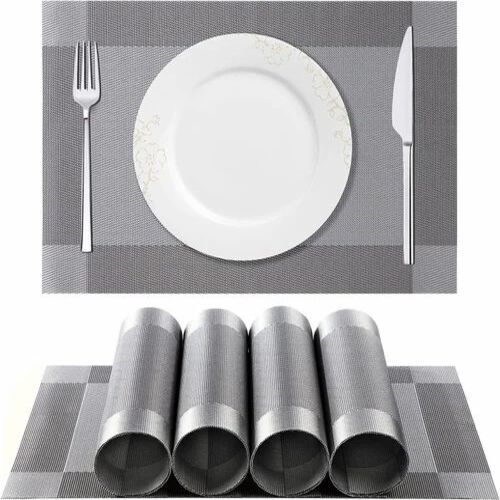 Silver Dining Table Mat Set