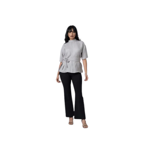 Stylish Standing Collar Top